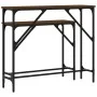 Console tables 2 units oak brown engineered wood by , Side tables - Ref: Foro24-834144, Price: 51,78 €, Discount: %