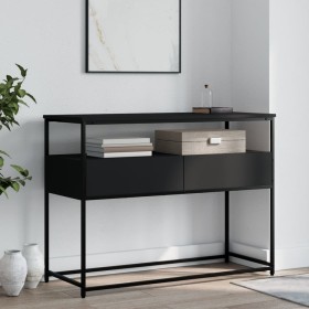 Schwarzer Konsolentisch aus Holzwerkstoff, 100 x 40 x 75 cm von , Seitentische - Ref: Foro24-834150, Preis: 73,31 €, Rabatt: %