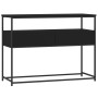 Black engineered wood console table 100x40x75 cm by , Side tables - Ref: Foro24-834150, Price: 73,31 €, Discount: %