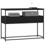 Mesa consola madera de ingeniería negra 100x40x75 cm de , Mesas auxiliares - Ref: Foro24-834150, Precio: 73,31 €, Descuento: %