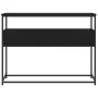 Black engineered wood console table 100x40x75 cm by , Side tables - Ref: Foro24-834150, Price: 72,43 €, Discount: %