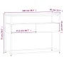 Black engineered wood console table 100x40x75 cm by , Side tables - Ref: Foro24-834150, Price: 72,43 €, Discount: %