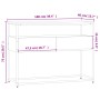 Mesa consola madera de ingeniería negra 100x40x75 cm de , Mesas auxiliares - Ref: Foro24-834150, Precio: 73,31 €, Descuento: %
