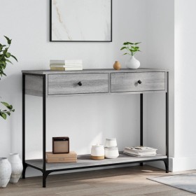Sonoma grauer Konsolentisch aus Holzwerkstoff, 100 x 34,5 x 75 cm von , Seitentische - Ref: Foro24-834173, Preis: 74,63 €, Ra...