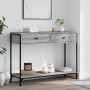 Mesa consola madera de ingeniería gris Sonoma 100x34,5x75 cm de , Mesas auxiliares - Ref: Foro24-834173, Precio: 74,52 €, Des...