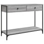 Mesa consola madera de ingeniería gris Sonoma 100x34,5x75 cm de , Mesas auxiliares - Ref: Foro24-834173, Precio: 74,52 €, Des...