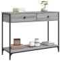 Mesa consola madera de ingeniería gris Sonoma 100x34,5x75 cm de , Mesas auxiliares - Ref: Foro24-834173, Precio: 74,52 €, Des...