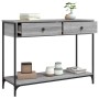 Mesa consola madera de ingeniería gris Sonoma 100x34,5x75 cm de , Mesas auxiliares - Ref: Foro24-834173, Precio: 74,52 €, Des...