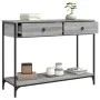 Sonoma gray engineered wood console table 100x34.5x75 cm by , Side tables - Ref: Foro24-834173, Price: 72,99 €, Discount: %