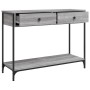 Mesa consola madera de ingeniería gris Sonoma 100x34,5x75 cm de , Mesas auxiliares - Ref: Foro24-834173, Precio: 74,52 €, Des...