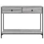 Mesa consola madera de ingeniería gris Sonoma 100x34,5x75 cm de , Mesas auxiliares - Ref: Foro24-834173, Precio: 74,52 €, Des...
