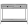 Sonoma gray engineered wood console table 100x34.5x75 cm by , Side tables - Ref: Foro24-834173, Price: 72,99 €, Discount: %