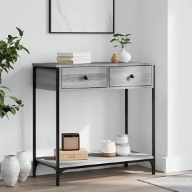 Sonoma gray engineered wood console table 75x34.5x75 cm by , Side tables - Ref: Foro24-834178, Price: 57,39 €, Discount: %