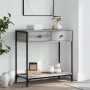 Sonoma gray engineered wood console table 75x34.5x75 cm by , Side tables - Ref: Foro24-834178, Price: 57,39 €, Discount: %