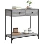 Sonoma gray engineered wood console table 75x34.5x75 cm by , Side tables - Ref: Foro24-834178, Price: 58,88 €, Discount: %