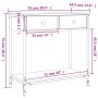 Sonoma grauer Konsolentisch aus Holzwerkstoff, 75 x 34,5 x 75 cm von , Seitentische - Ref: Foro24-834178, Preis: 58,88 €, Rab...