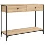 Sonoma oak engineered wood console table 100x34.5x75 cm by , Side tables - Ref: Foro24-834171, Price: 79,16 €, Discount: %