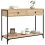 Sonoma oak engineered wood console table 100x34.5x75 cm by , Side tables - Ref: Foro24-834171, Price: 79,16 €, Discount: %