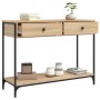 Konsolentisch aus Sonoma-Eichenholzwerkstoff, 100 x 34,5 x 75 cm von , Seitentische - Ref: Foro24-834171, Preis: 80,44 €, Rab...