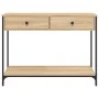 Sonoma oak engineered wood console table 100x34.5x75 cm by , Side tables - Ref: Foro24-834171, Price: 79,16 €, Discount: %