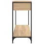 Konsolentisch aus Sonoma-Eichenholzwerkstoff, 100 x 34,5 x 75 cm von , Seitentische - Ref: Foro24-834171, Preis: 80,44 €, Rab...