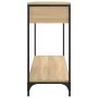 Sonoma oak engineered wood console table 100x34.5x75 cm by , Side tables - Ref: Foro24-834171, Price: 79,16 €, Discount: %