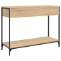Konsolentisch aus Sonoma-Eichenholzwerkstoff, 100 x 34,5 x 75 cm von , Seitentische - Ref: Foro24-834171, Preis: 80,44 €, Rab...