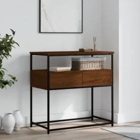 Oak brown engineered wood console table 75x40x75 cm by , Side tables - Ref: Foro24-834159, Price: 53,89 €, Discount: %