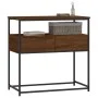 Oak brown engineered wood console table 75x40x75 cm by , Side tables - Ref: Foro24-834159, Price: 53,89 €, Discount: %