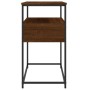 Oak brown engineered wood console table 75x40x75 cm by , Side tables - Ref: Foro24-834159, Price: 55,74 €, Discount: %