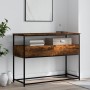 Mesa consola madera de ingeniería roble ahumado 100x40x75 cm de , Mesas auxiliares - Ref: Foro24-834152, Precio: 67,94 €, Des...