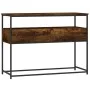 Smoked oak engineered wood console table 100x40x75 cm by , Side tables - Ref: Foro24-834152, Price: 67,03 €, Discount: %