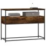 Konsolentisch aus geräuchertem Eichenholzwerkstoff, 100 x 40 x 75 cm von , Seitentische - Ref: Foro24-834152, Preis: 67,03 €,...