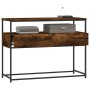 Mesa consola madera de ingeniería roble ahumado 100x40x75 cm de , Mesas auxiliares - Ref: Foro24-834152, Precio: 67,94 €, Des...