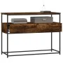 Smoked oak engineered wood console table 100x40x75 cm by , Side tables - Ref: Foro24-834152, Price: 67,03 €, Discount: %