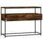 Smoked oak engineered wood console table 100x40x75 cm by , Side tables - Ref: Foro24-834152, Price: 67,03 €, Discount: %