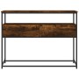 Smoked oak engineered wood console table 100x40x75 cm by , Side tables - Ref: Foro24-834152, Price: 67,94 €, Discount: %