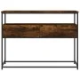 Smoked oak engineered wood console table 100x40x75 cm by , Side tables - Ref: Foro24-834152, Price: 67,03 €, Discount: %
