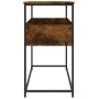 Smoked oak engineered wood console table 100x40x75 cm by , Side tables - Ref: Foro24-834152, Price: 67,03 €, Discount: %