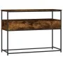Smoked oak engineered wood console table 100x40x75 cm by , Side tables - Ref: Foro24-834152, Price: 67,03 €, Discount: %
