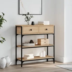 Sonoma oak engineered wood console table 72.5x25x75 cm by , Side tables - Ref: Foro24-834186, Price: 92,03 €, Discount: %