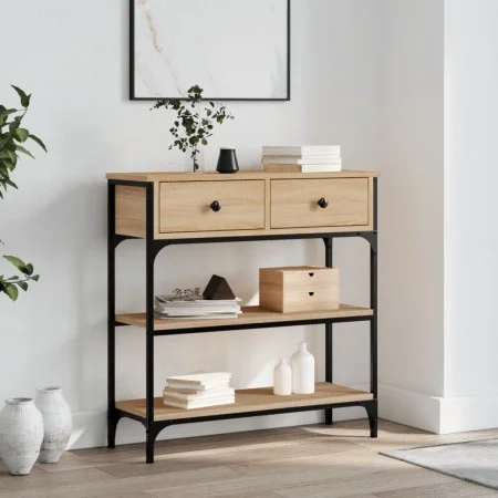 Sonoma oak engineered wood console table 72.5x25x75 cm by , Side tables - Ref: Foro24-834186, Price: 92,03 €, Discount: %