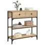 Sonoma oak engineered wood console table 72.5x25x75 cm by , Side tables - Ref: Foro24-834186, Price: 92,03 €, Discount: %