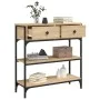 Sonoma oak engineered wood console table 72.5x25x75 cm by , Side tables - Ref: Foro24-834186, Price: 92,03 €, Discount: %