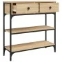 Sonoma oak engineered wood console table 72.5x25x75 cm by , Side tables - Ref: Foro24-834186, Price: 92,03 €, Discount: %