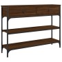 Oak brown engineered wood console table 100x25x75 cm by , Side tables - Ref: Foro24-834184, Price: 86,18 €, Discount: %
