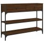 Oak brown engineered wood console table 100x25x75 cm by , Side tables - Ref: Foro24-834184, Price: 84,77 €, Discount: %