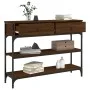 Konsolentisch aus eichenbraunem Holzwerkstoff, 100 x 25 x 75 cm von , Seitentische - Ref: Foro24-834184, Preis: 84,68 €, Raba...