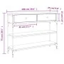 Oak brown engineered wood console table 100x25x75 cm by , Side tables - Ref: Foro24-834184, Price: 84,77 €, Discount: %