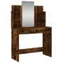 Tocador con espejo color roble ahumado 96x39x142 cm de , Tocadores para dormitorios - Ref: Foro24-837579, Precio: 68,40 €, De...